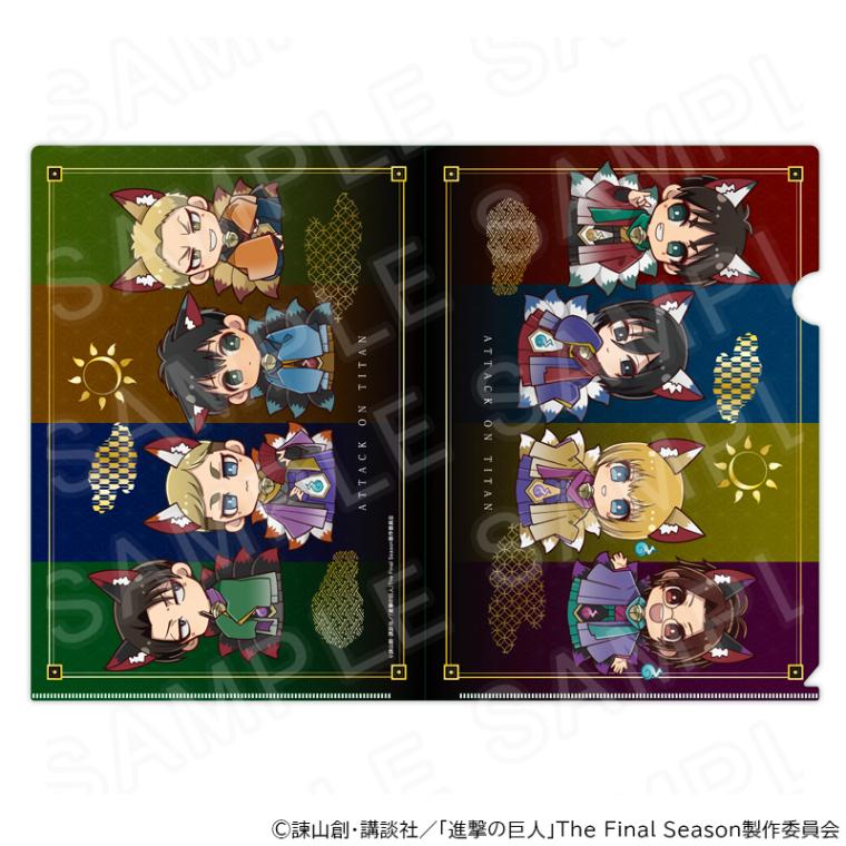 【 12/02 発送予定】 進撃の巨人 ミニキャラクリアファイルD ハロウィンVer. グッズ