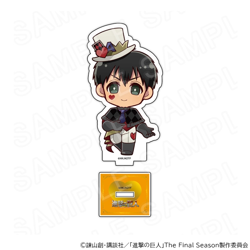 進撃の巨人　ベルトルト　プリロール　アクスタ　缶バッジ 進撃の巨人 ミニキャラアクリルスタンド プレイングカードVer