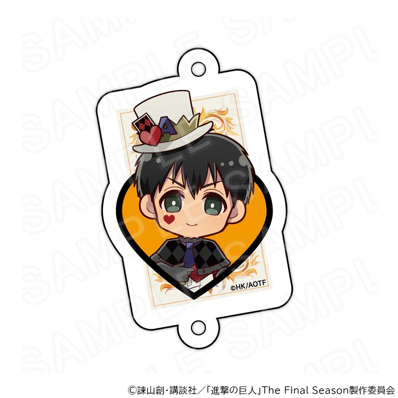 【 05/12 発送予定】 進撃の巨人 ミニキャラアクリルチャーム プレイングカードVer.ベルトルト・フーバー グッズ