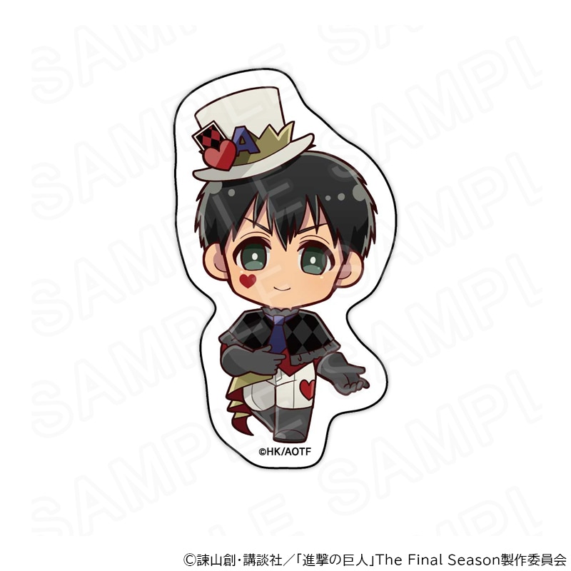 【 05/12 発送予定】 進撃の巨人 ミニキャラステッカー プレイングカードVer.ベルトルト・フーバー グッズ