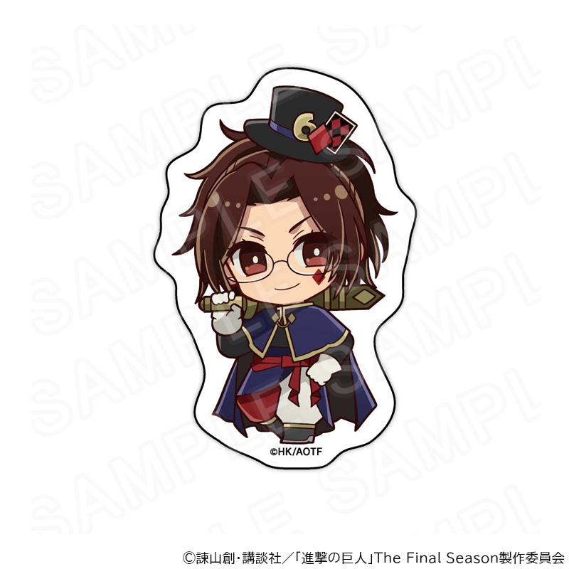 【 05/12 発送予定】 進撃の巨人 ミニキャラステッカー プレイングカードVer.ハンジ・ゾエ グッズ