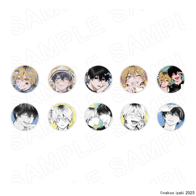 【 12/09 発送予定】 『ダメ男の椎名先輩とヤバ男の佐々木くん』POPUPSHOP トレーディング缶バッジ ※ブラインド販売 グッズ