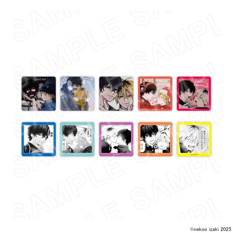 【 12/09 発送予定】 『ダメ男の椎名先輩とヤバ男の佐々木くん』POPUPSHOP コースター ※ブラインド販売 グッズ