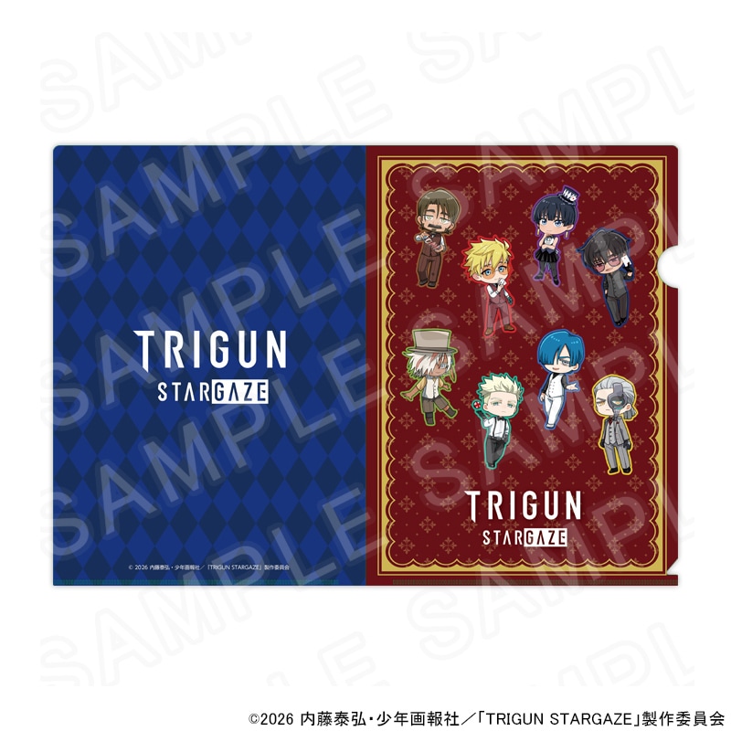 【 01/21 発送予定】 TVアニメ「 TRIGUN STARGAZE 」 クリアファイル 描き起こしミニキャラver.