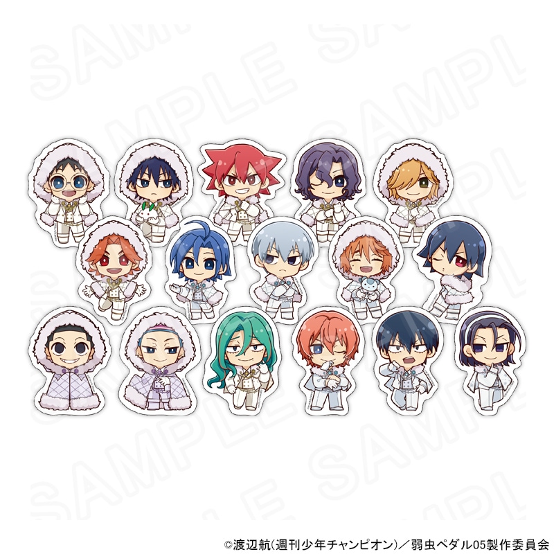 【 03/04 発送予定】 TVアニメ『弱虫ペダル LIMIT BREAK』スノーホワイトスタイル ミニキャラダイカットステッカー コンプリートセット グッズ
