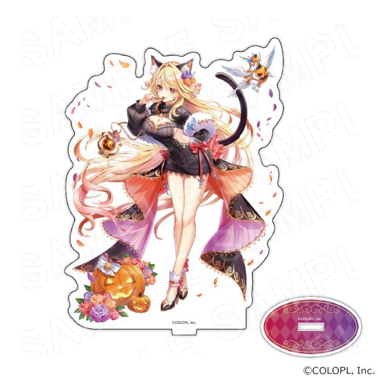 白猫 ハート型サングラス アクリルスタンド 白猫 ハート型サングラス