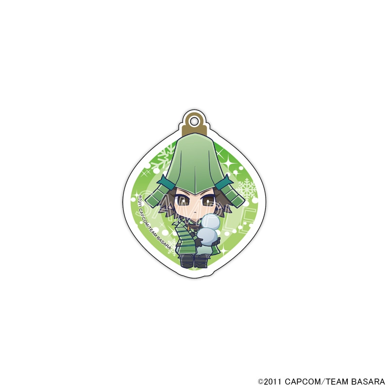 【 02/20 発送予定】 アニメ『戦国BASARA』 ～ホワイトクリスマス～ オーナメント風オーロラキーホルダー[毛利元就] グッズ