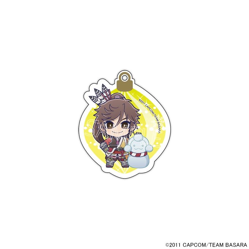 【 02/20 発送予定】 アニメ『戦国BASARA』 ～ホワイトクリスマス～ オーナメント風オーロラキーホルダー[前田慶次] グッズ