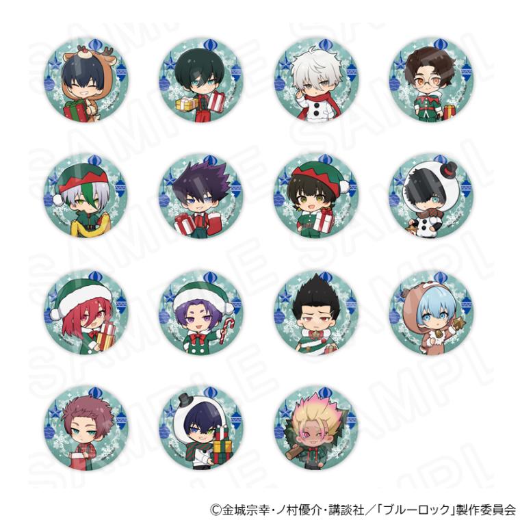 【 02/19 発送予定】 TVアニメ『ブルーロック』 缶バッジ　クリスマスパーティーVer ※ブラインド販売 グッズ