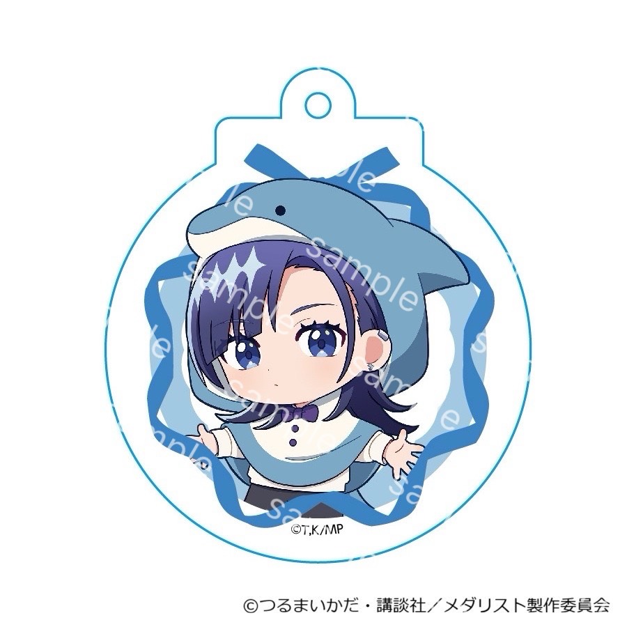 メダリスト展　アクリルキーホルダー　いるか メダリスト ミニキャラアクリルキーホルダー アニマルぽんちょVer