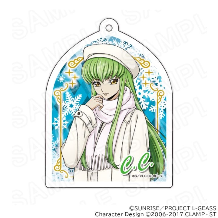 【 04/04 発送予定】 コードギアス 描き下ろしアクリルキーホルダー　C.C.（ウインター） グッズ