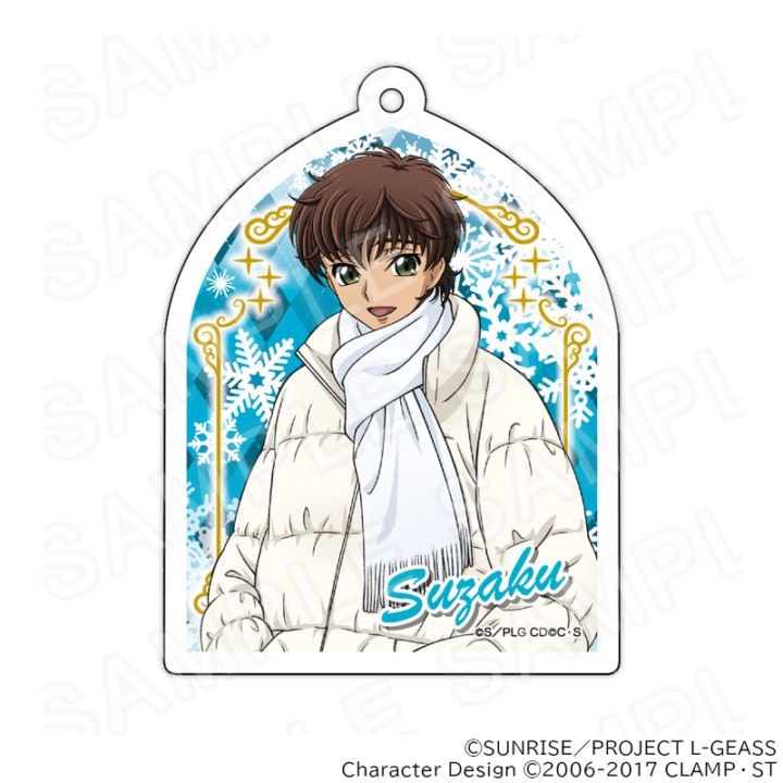 【 04/04 発送予定】 コードギアス 描き下ろしアクリルキーホルダー　スザク（ウインター） グッズ
