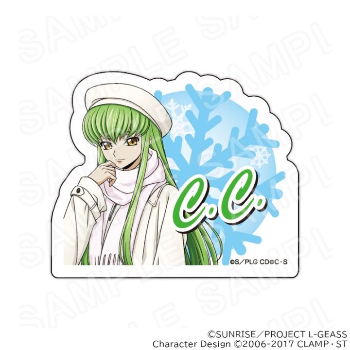 【 04/04 発送予定】 コードギアス アクリルネームバッジ　C.C.（ウインター） グッズ