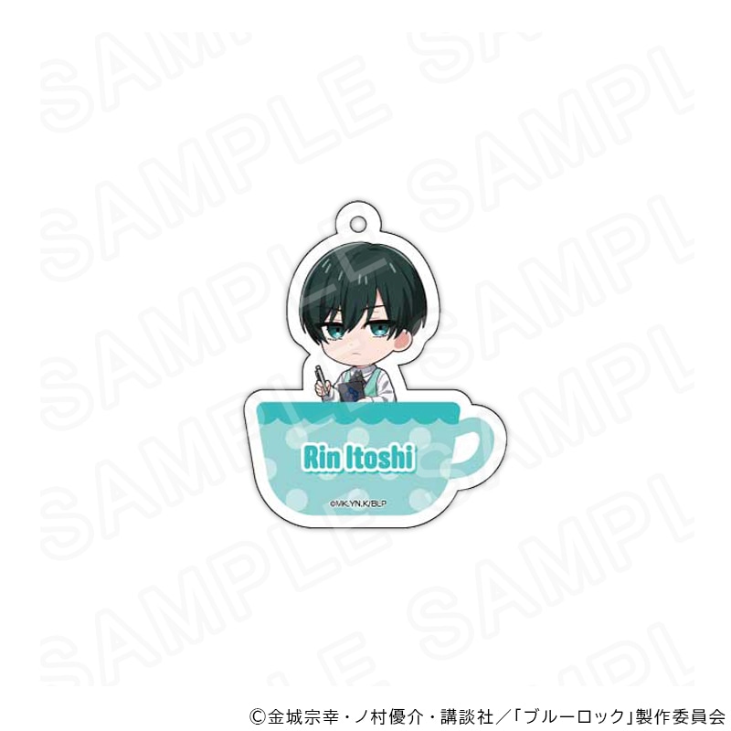 【 03/02 発送予定】 TVアニメ『ブルーロック』ミニキャラアクリルキーホルダー(カフェ衣装Ver)糸師 凛 グッズ