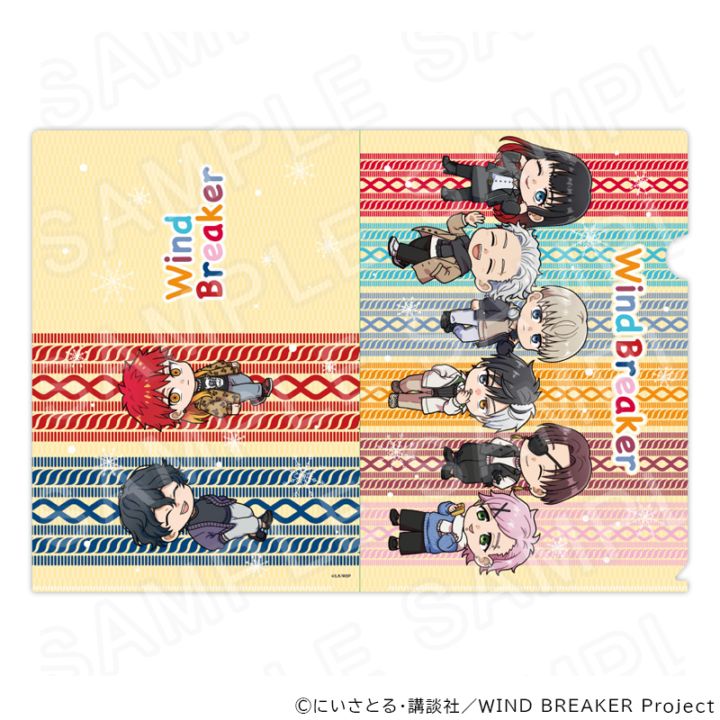 【 02/25 発送予定】 TVアニメ『WIND BREAKER』ミニキャラクリアファイル（冬衣装Ver）  グッズ