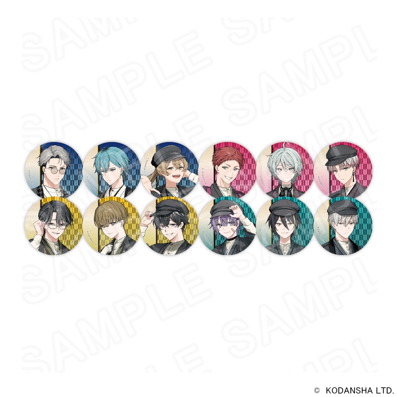 ハンドレッドノート 描き下ろし缶バッジ 大正浪漫Ver.