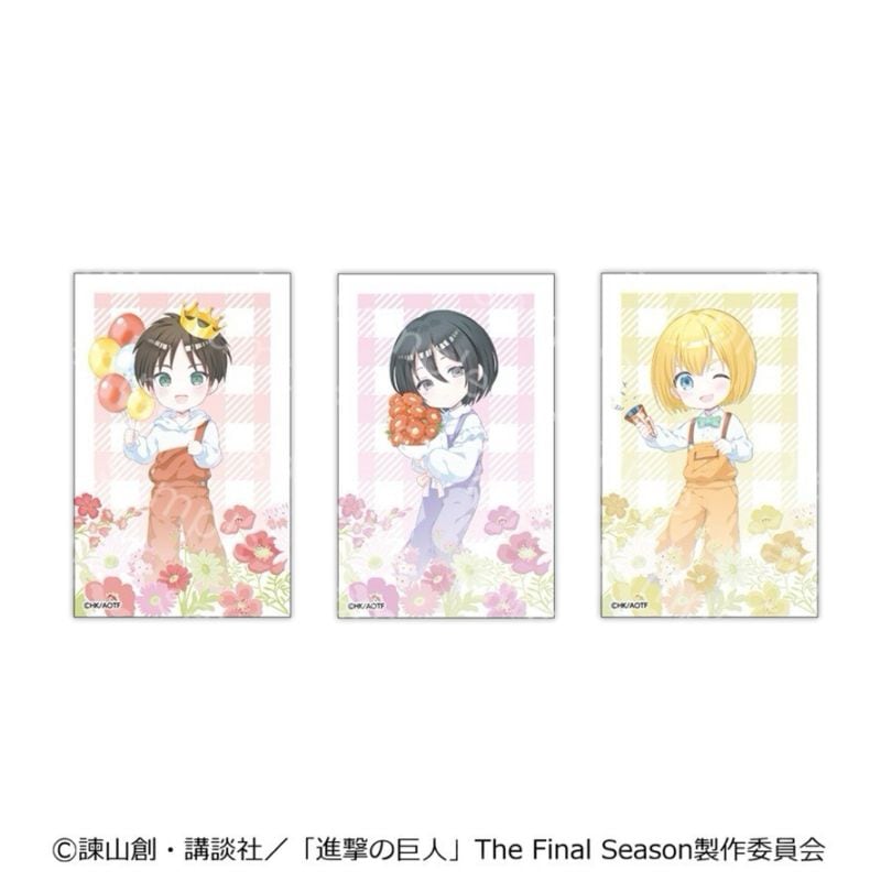 03/20 発送予定】 進撃の巨人 ミニキャラカードセットA エレン