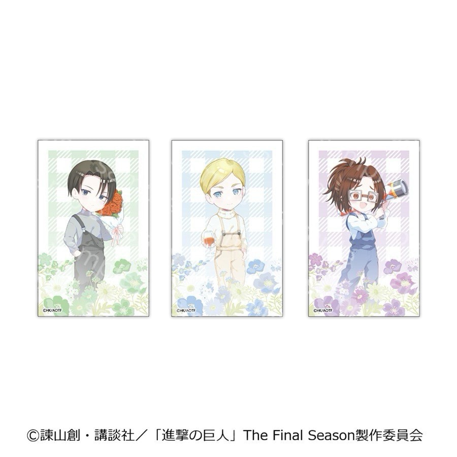 03/20 発送予定】 進撃の巨人 ミニキャラカードセットB エレン