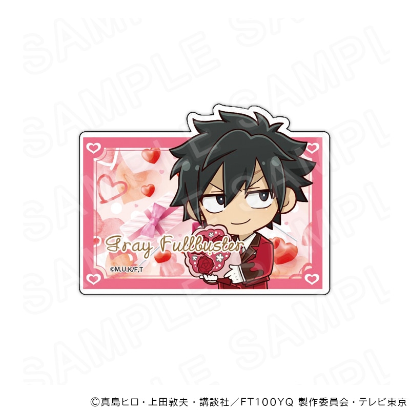 【 03/10 発送予定】 TVアニメ「FAIRY TAIL 100年クエスト」 ネームバッジ （バレンタインデーVer） グレイ  グッズ
