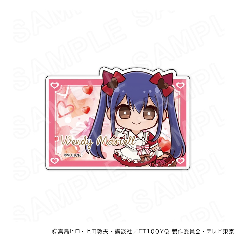【 03/10 発送予定】 TVアニメ「FAIRY TAIL 100年クエスト」 ネームバッジ （バレンタインデーVer） ウェンディ  グッズ