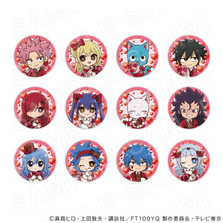 【 03/10 発送予定】 TVアニメ「FAIRY TAIL 100年クエスト」 缶バッジ （バレンタインデーVer）  ※ブラインド販売 グッズ