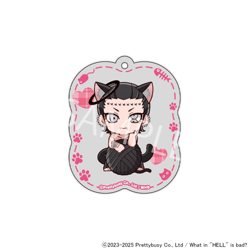 【 06/12 発送予定】 What in hell is bad?‐地獄のどこが悪い？ 猫の日 ミニキャラオーロラキーホルダー[ベルフェゴール]