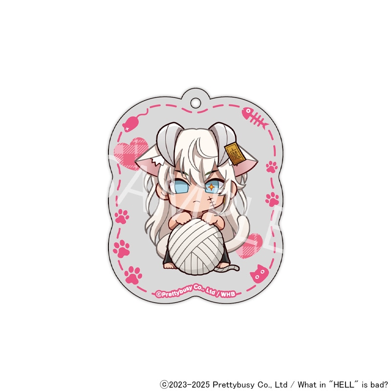 【 06/12 発送予定】 What in hell is bad?‐地獄のどこが悪い？ 猫の日 ミニキャラオーロラキーホルダー[ザガン]