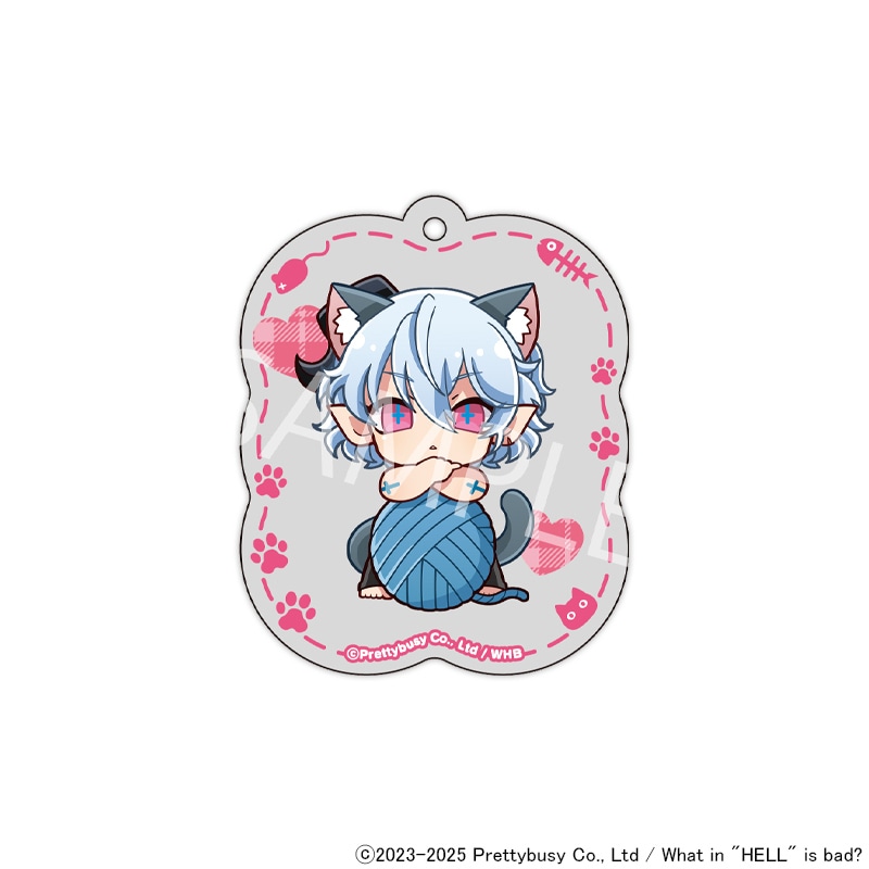 【 06/12 発送予定】 What in hell is bad?‐地獄のどこが悪い？ 猫の日 ミニキャラオーロラキーホルダー[シトリー]