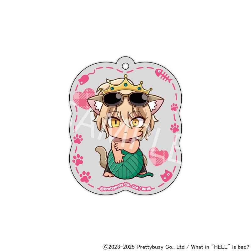 【 06/12 発送予定】 What in hell is bad?‐地獄のどこが悪い？ 猫の日 ミニキャラオーロラキーホルダー[バエル]