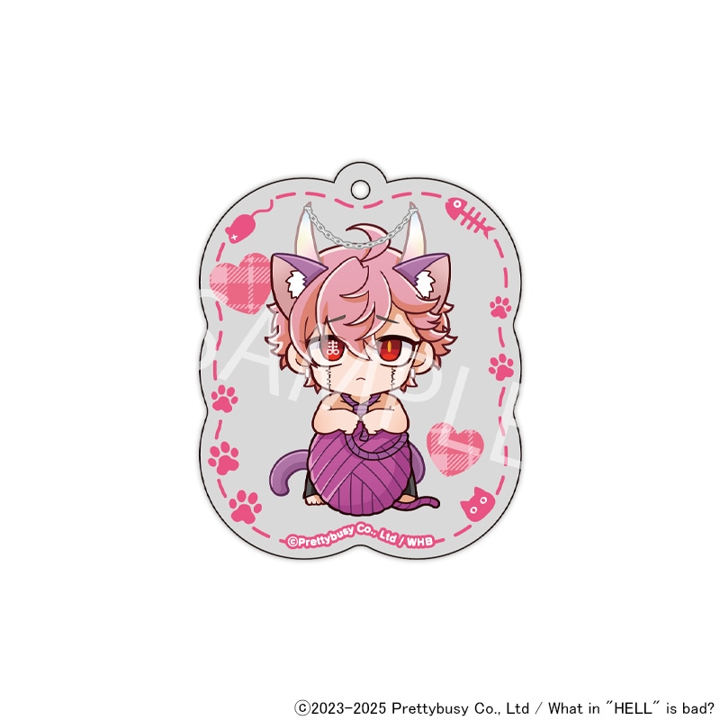 【 06/12 発送予定】 What in hell is bad?‐地獄のどこが悪い？ 猫の日 ミニキャラオーロラキーホルダー[フォラス]