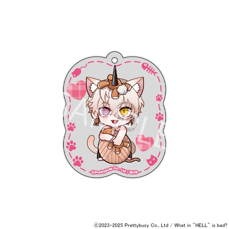 【 06/12 発送予定】 What in hell is bad?‐地獄のどこが悪い？ 猫の日 ミニキャラオーロラキーホルダー[レライエ]