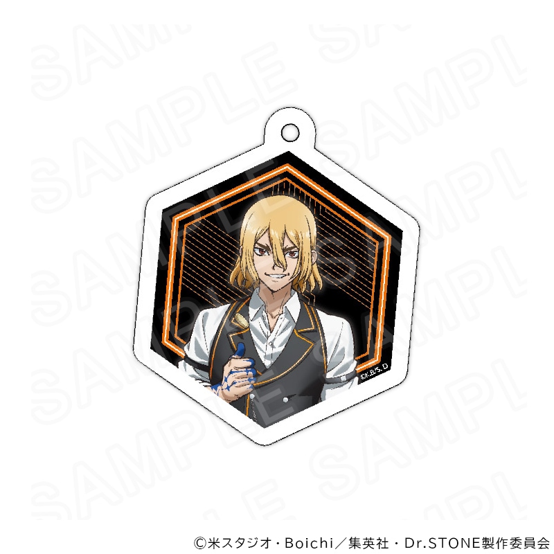 【 06/09 発送予定】 TVアニメ『Dr.STONE』 カジノディーラー 描き下ろしアクリルキーホルダー(七海龍水) グッズ