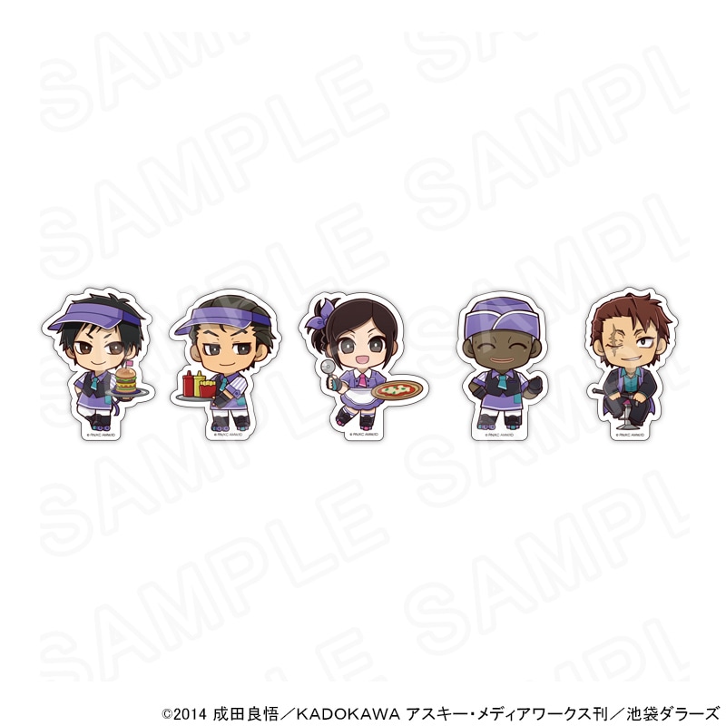 【 04/09 発送予定】 TVアニメ 『デュラララ!!×２』ダイナーズカフェステッカー5枚セット【Bセット】 ※セット販売 グッズ