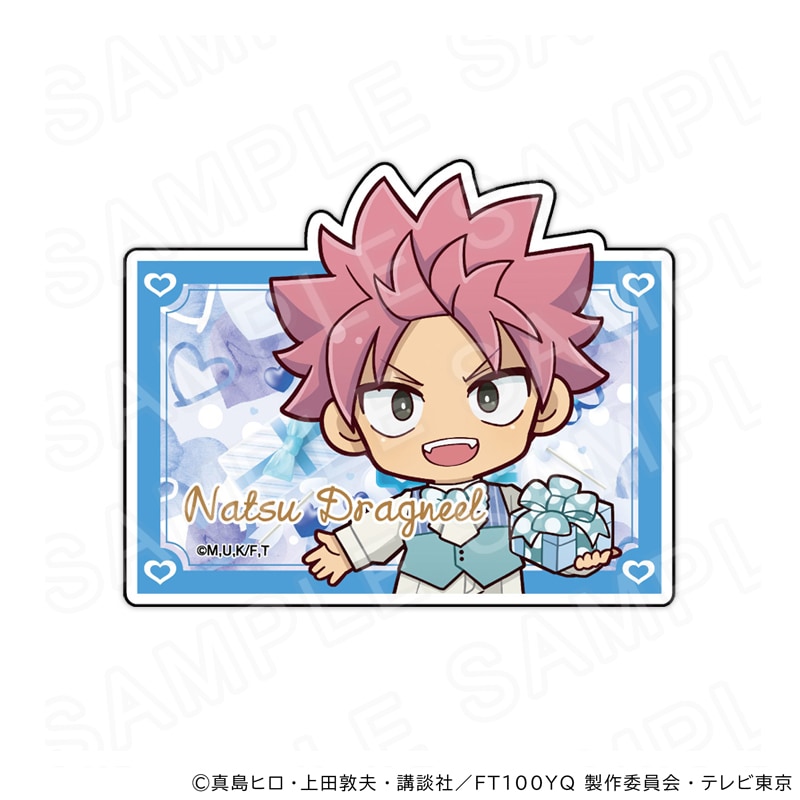 【 08/07 発送予定】 TVアニメ「FAIRY TAIL 100年クエスト」 ネームバッジ ホワイトデーVer ナツ グッズ