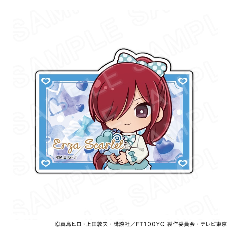 【 08/07 発送予定】 TVアニメ「FAIRY TAIL 100年クエスト」 ネームバッジ ホワイトデーVer エルザ グッズ