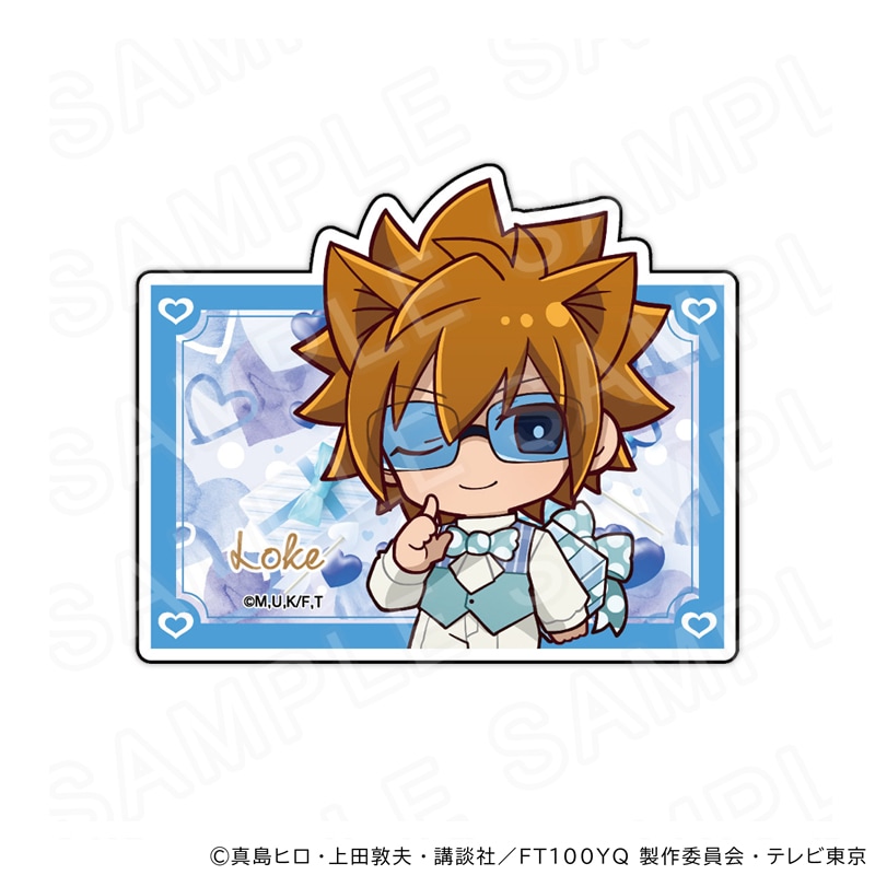 【 08/07 発送予定】 TVアニメ「FAIRY TAIL 100年クエスト」 ネームバッジ ホワイトデーVer ロキ グッズ