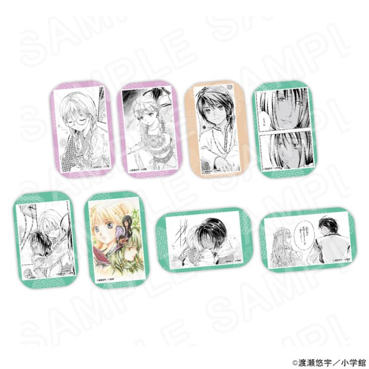 【 06/10 発送予定】 『ふしぎ遊戯』 鈴乃と婁宿のスクエア缶バッジ コンプリートBOX ※BOX販売 グッズ