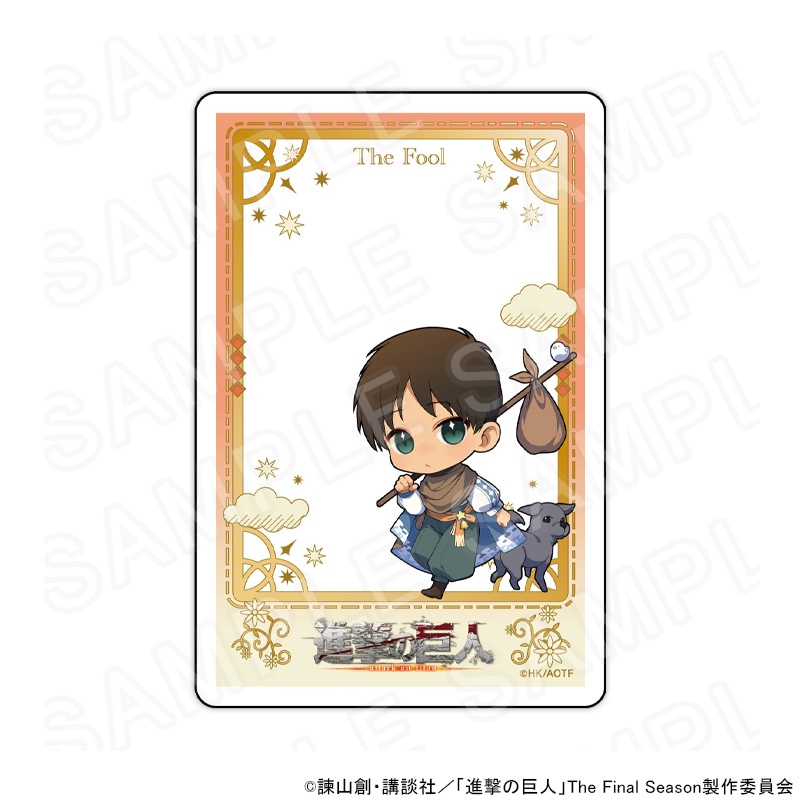 【 06/11 発送予定】 「進撃の巨人」タロット コラボカフェ ミニキャラアクリルカード／エレン