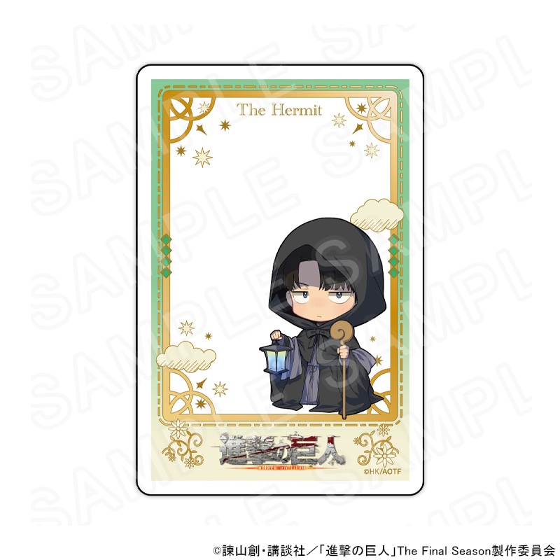 【 06/11 発送予定】 「進撃の巨人」タロット コラボカフェ ミニキャラアクリルカード/リヴァイ