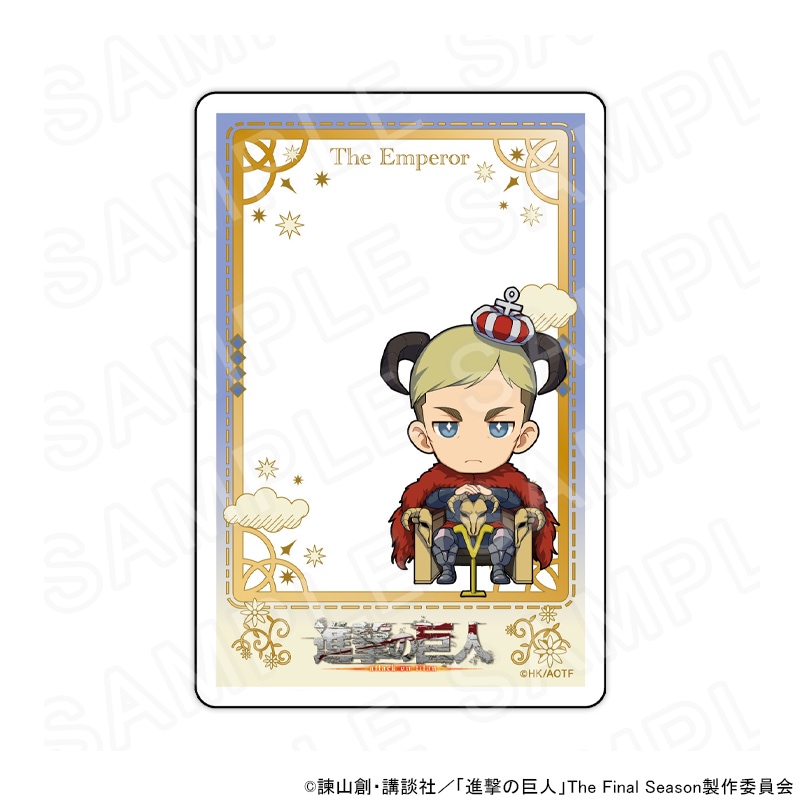 【 06/11 発送予定】 「進撃の巨人」タロット コラボカフェ ミニキャラアクリルカード／エルヴィン