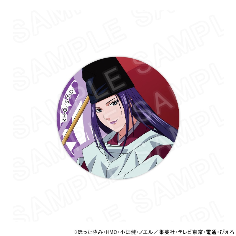 ヒカルの碁　小畑健展　缶バッジ　ヒカル＆藤原佐為 TVアニメ「ヒカルの碁」 描き下ろし缶バッジ（藤原佐為） アニメキャラ