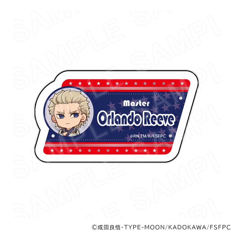 ③ 風が強く吹いている 木製ネームストラップ プリンセスカフェ アクキー TVアニメ『Fate/strange Fake』 ミニキャラネームバッジ オーランド