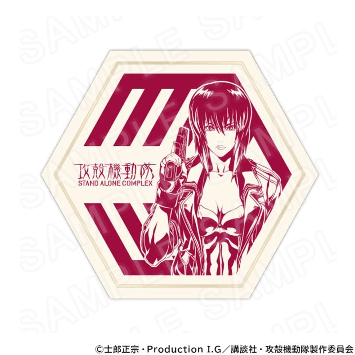 【 07/04 発送予定】 TVアニメ『攻殻機動隊』×『京瓦』 瓦コースター 草薙素子 グッズ