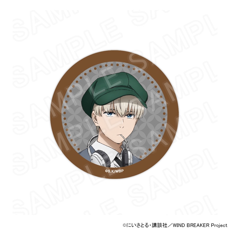 【 08/11 発送予定】 TVアニメ『WIND BREAKER』 描き下ろし缶バッジ カフェVer. 梶蓮 グッズ