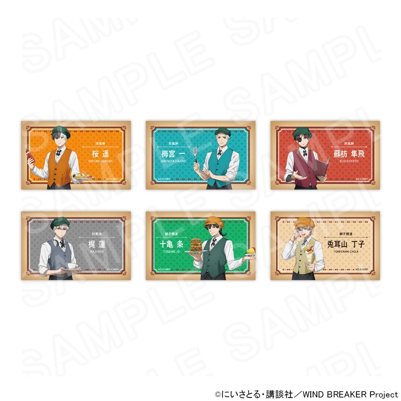 【 08/04 発送予定】 TVアニメ『WIND BREAKER』 描き下ろしカードセット カフェVer. ※セット販売 グッズ