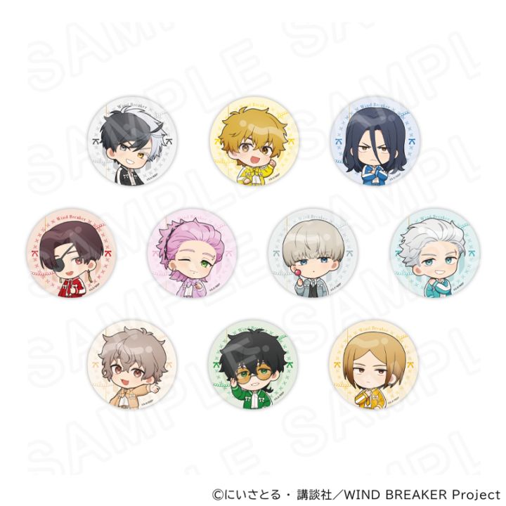 WIND BREAKER コレクション缶バッジ A・B 計100個セット 07/17 発送予定】 TVアニメ『WIND BREAKER』 缶バッジ バレエコアVer