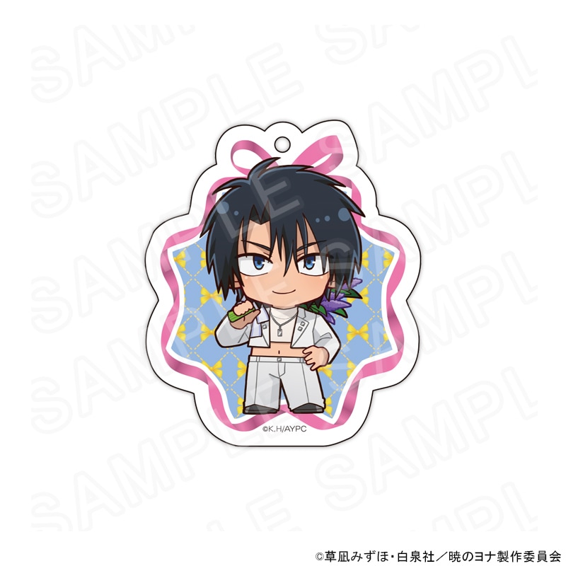暁のヨナ コラボカフェ トレーディングアクリルキーホルダー ハク TVアニメ「暁のヨナ」 花Ver. ミニキャラアクリルキーホルダー ハク