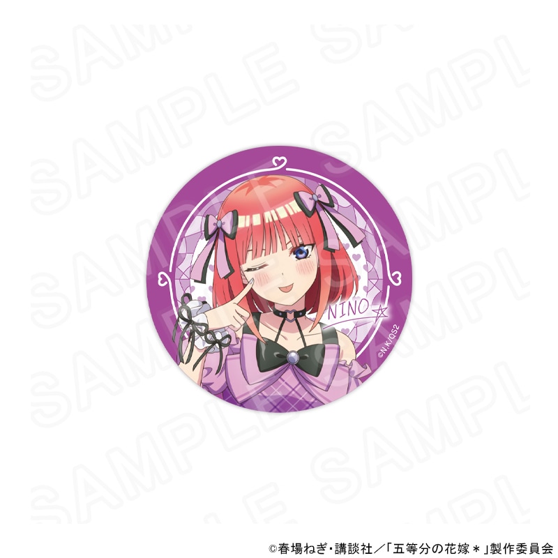 【 08/03 発送予定】 TVスペシャルアニメ「五等分の花嫁＊」 描き下ろし缶バッジ　中野二乃（アイドル） グッズ