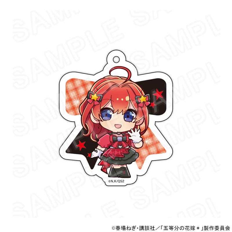 【 09/14 発送予定】 TVスペシャルアニメ「五等分の花嫁＊」 ミニキャラアクリルキーホルダー　中野五月（アイドル） グッズ