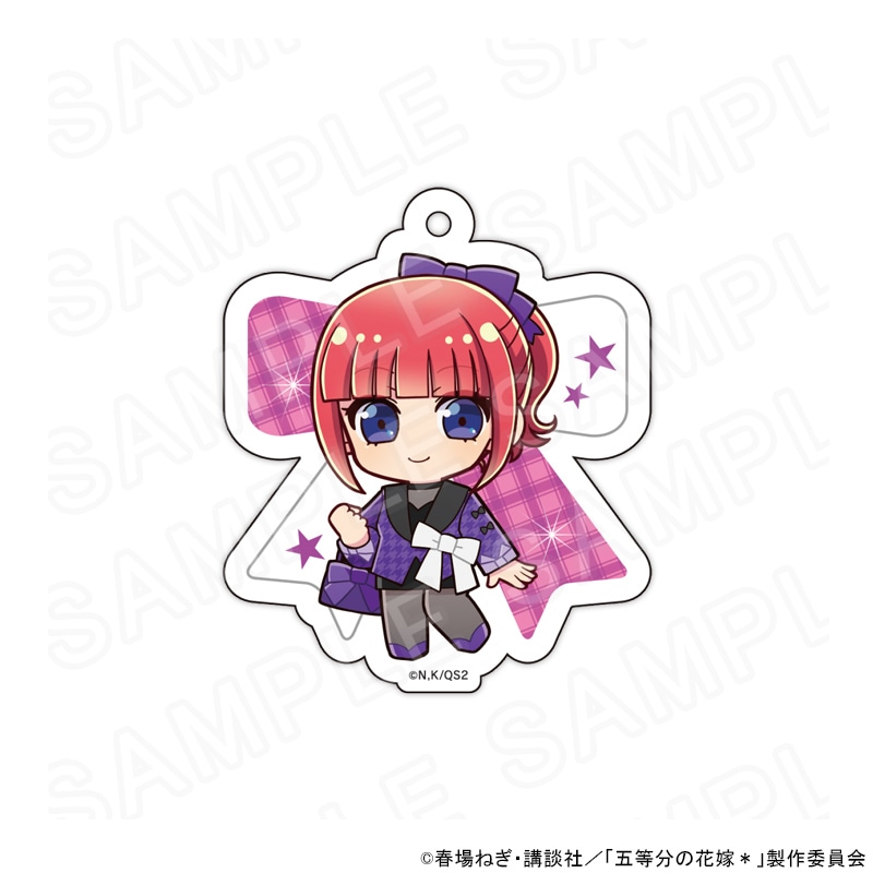【 09/14 発送予定】 TVスペシャルアニメ「五等分の花嫁＊」 ミニキャラアクリルキーホルダー　中野二乃（ドレス） グッズ
